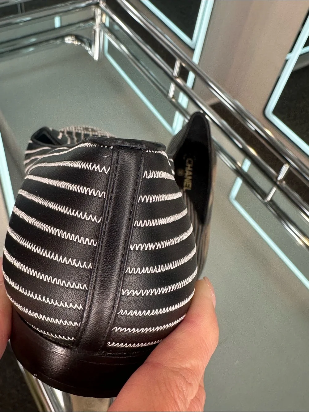 Chanel Pinstripe Loafer